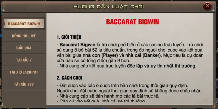 Bí Quyết Chiến Thắng Game Baccarat BigWin Livestream Tại B52 Club Cho Game Thủ