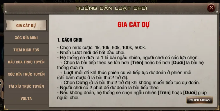 Minigame Mini Gia Cát Dự Tại B52 Club Hướng Dẫn Cách Chơi Giành Chiến Thắng Lớn