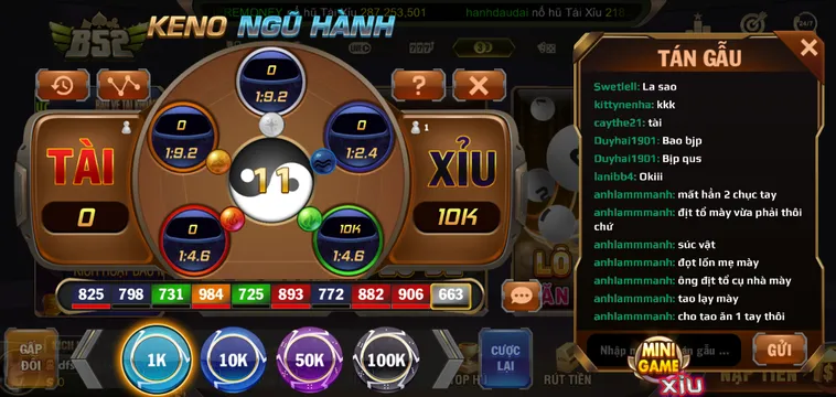 Hướng Dẫn Chơi Minigame Keno Ngũ Hành Tại B52 Club Cho Người Mới Bắt Đầu