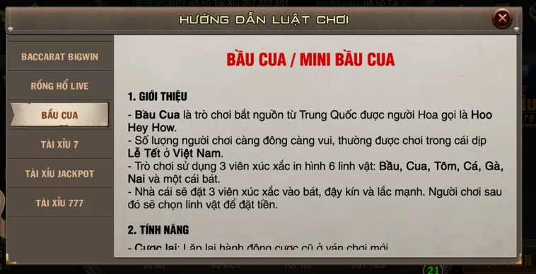 Minigame Mini Bầu Cua Tại B52 Club Trò Chơi Dân Gian Đỉnh Cao Hấp Dẫn