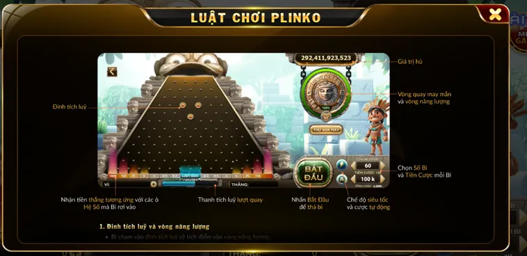 Plinko Tại B52 Club Trải Nghiệm Trò Chơi May Mắn Đẳng Cấp Với Thưởng Lớn Hấp Dẫn