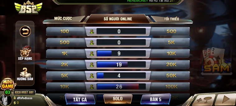 Sâm Lốc Tại B52 Club Trải Nghiệm Game Bài Đỉnh Cao Với Tốc Độ Chơi Cực Nhanh