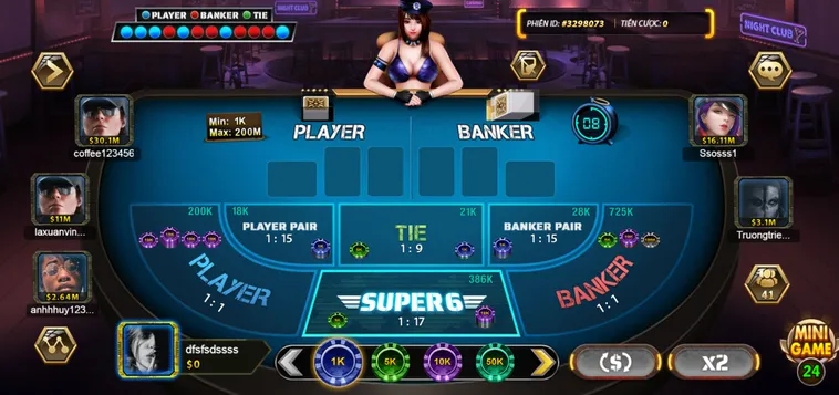 Super Baccarat 6 Tại B52 Club Sảnh Bài Trực Tuyến Đẳng Cấp Thế Giới