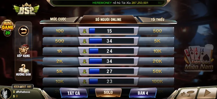 Tiến Lên Miền Nam Tại B52 Club Trải Nghiệm Game Bài Dân Gian Đỉnh Cao Hấp Dẫn