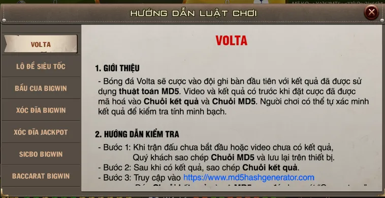 Bóng Đá Volta MD5 Tại B52 Club Hướng Dẫn Cách Chơi Giành Chiến Thắng Lớn