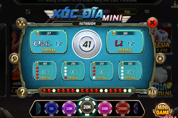 Minigame Xóc Dĩa Mini Tại B52 Club Hướng Dẫn Cách Chơi Giành Chiến Thắng Lớn
